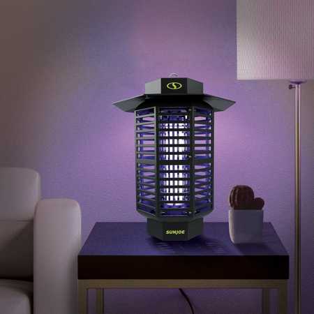 Sun Joe 18-Watt UV Indoor/Outdoor Bug Zapper | 1600 sq ft Coverage | Whisper Quiet Operation | Mosquitos SJ-BZ18W